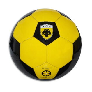 Yellow and black AEK Soccer Ball