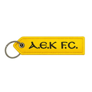 ΑΕΚ FC Yellow Embroidered Key Tag
