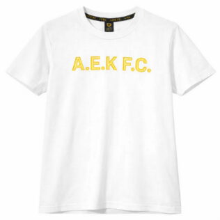 ΑΕΚ FC 2D Mens White Tee